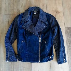 RARE Levi's Denim Moto Jacket Women's Size S